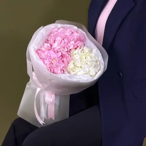 Букет нежных гортензий (S)